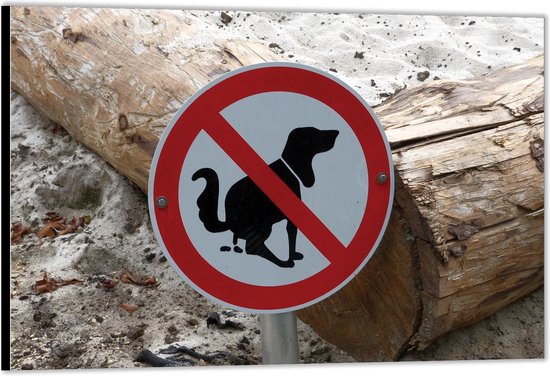 bordje verboden te poepen honden